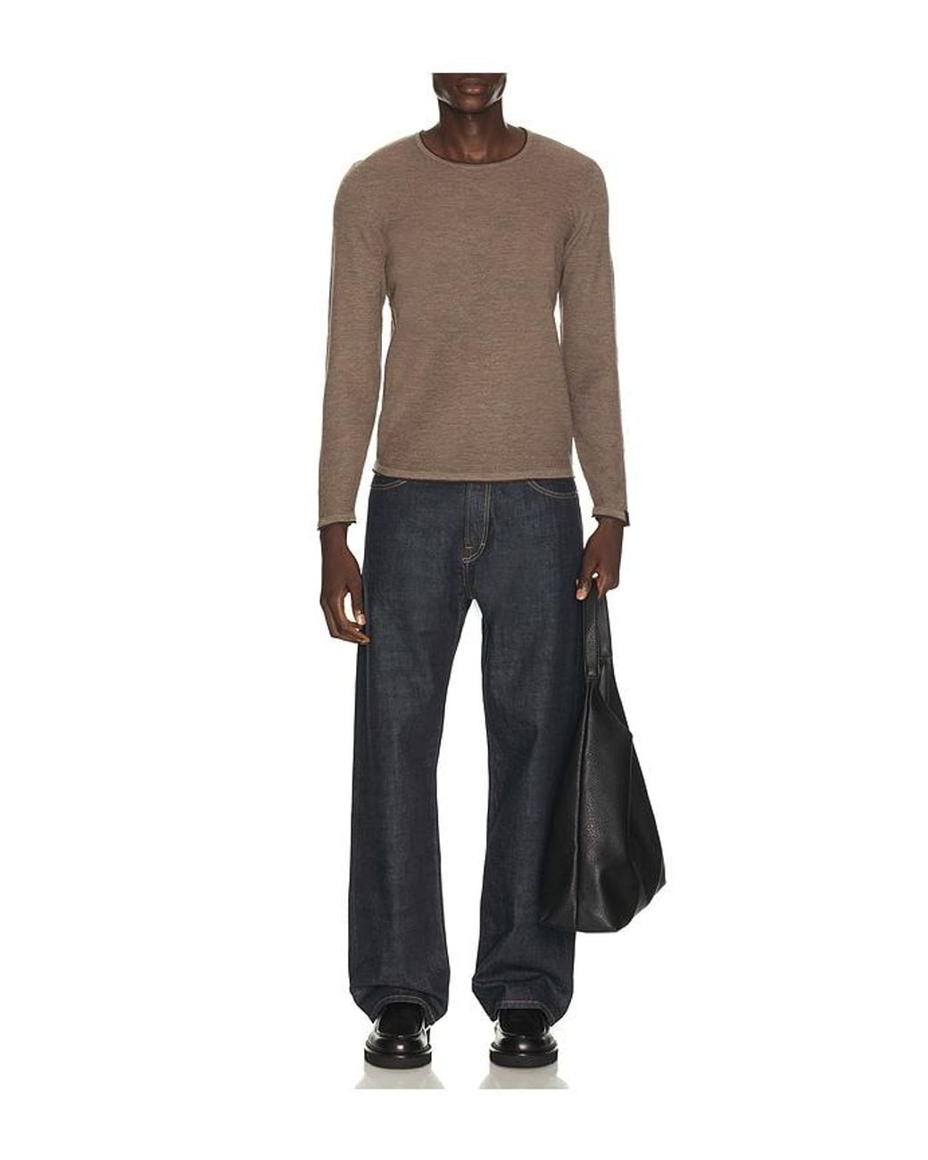 Rag & Bone Brown Brooks Wool Crew Sweater for men