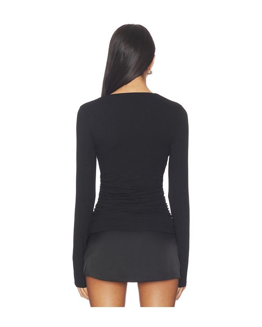 superdown Black Analeah Buckle Top
