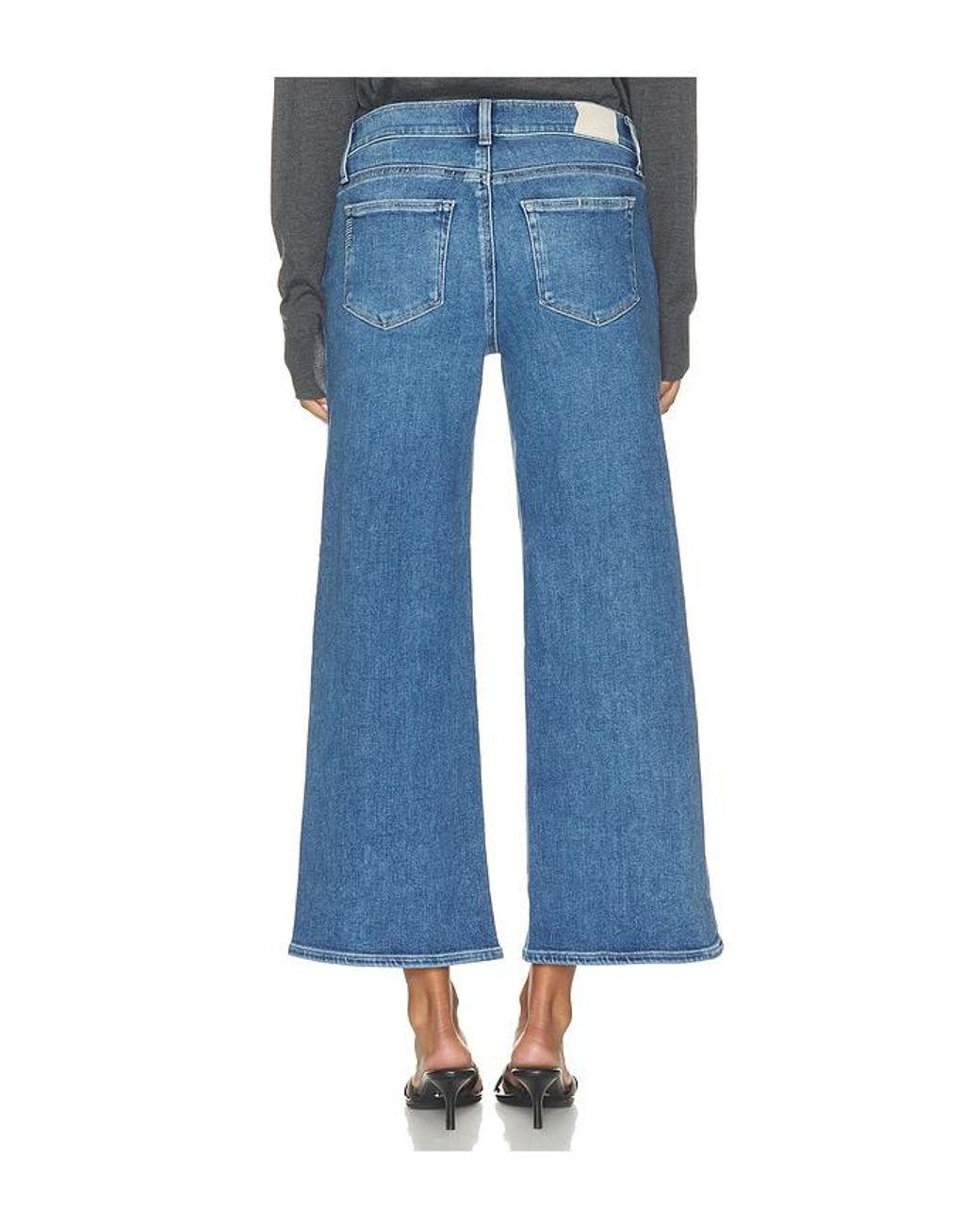PAIGE Blue Anessa Maternity Wide Leg Jean