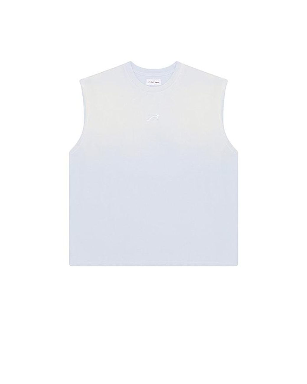 Ryoko Rain White Sun Faded Sleeveless Tank for men