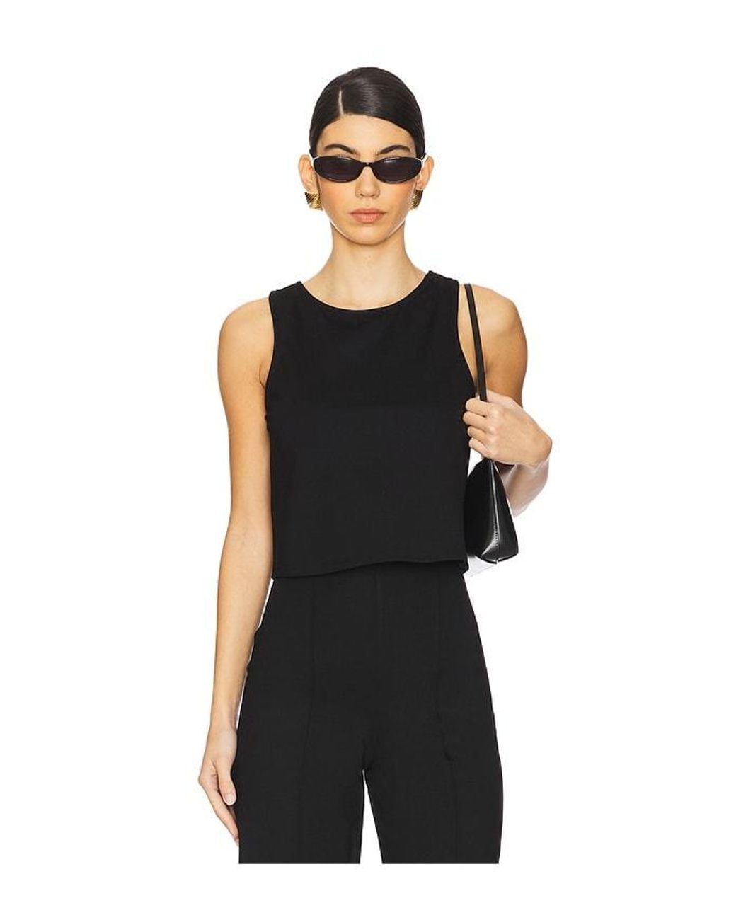 Ripley Rader Black Ponte Knit Tank Top