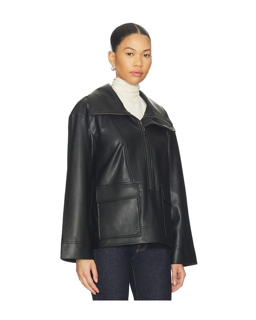 Veronica Beard Black Brian Popover Jacket