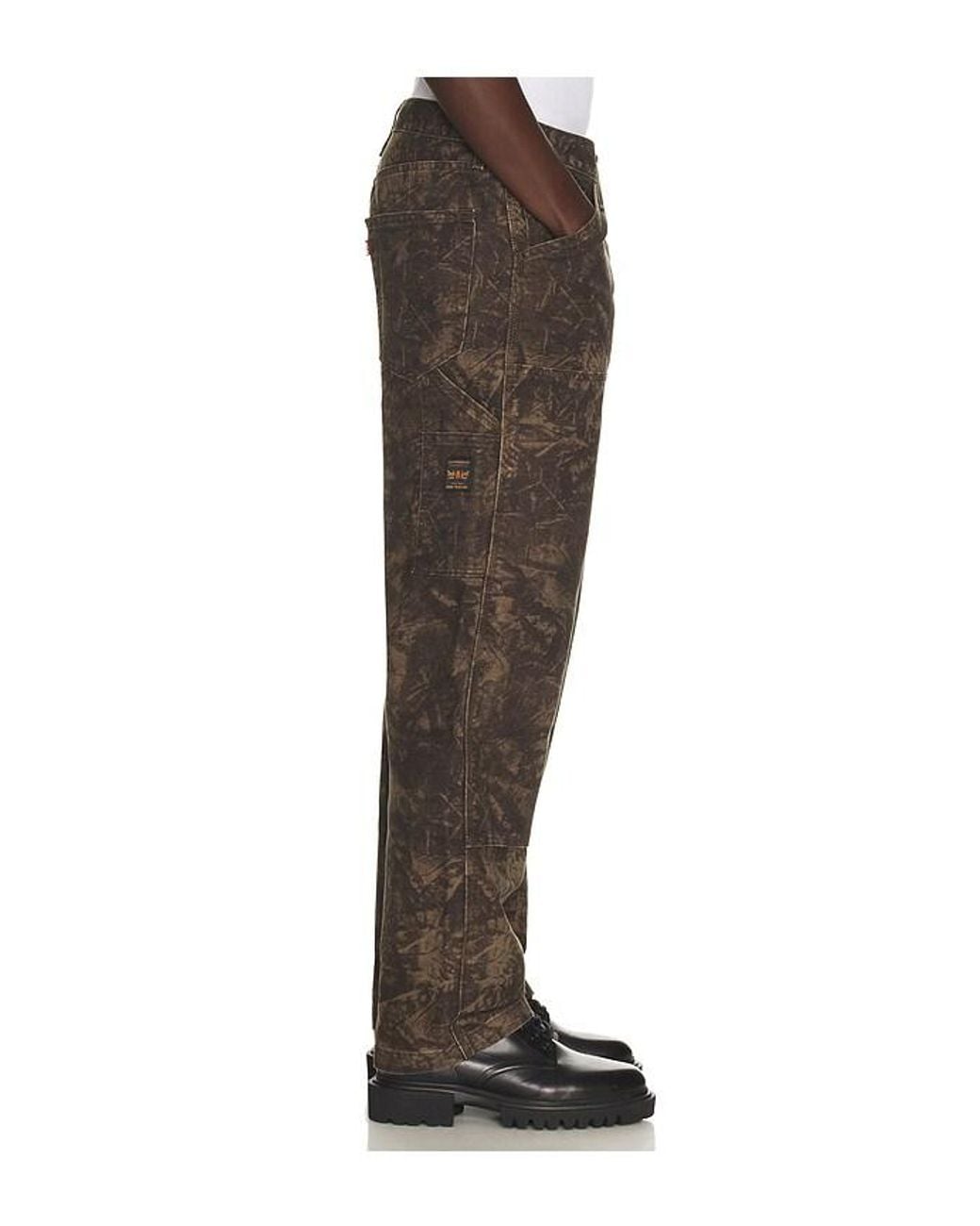 Levi's Black 568 Loose Straight Double Knee Pants for men
