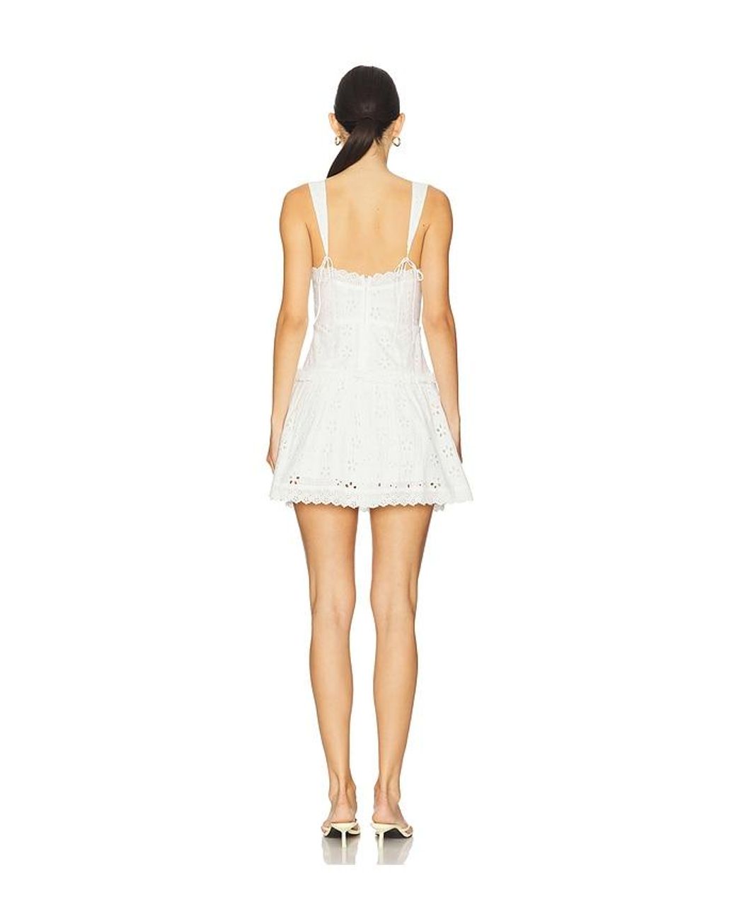 For Love & Lemons White Dreamy Daisy Mini Dress
