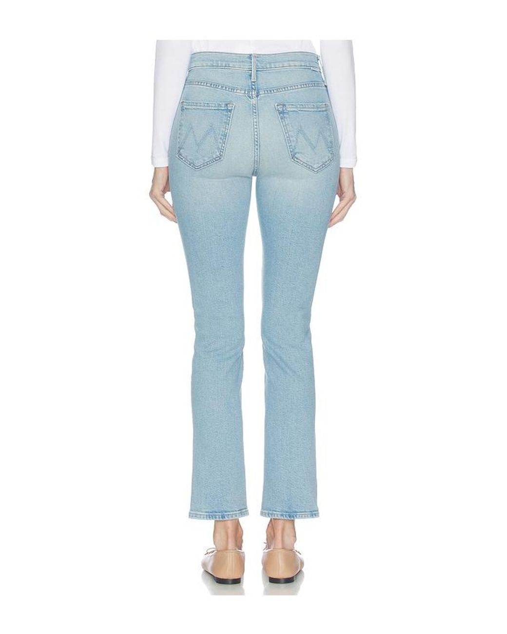 Mother Blue High Waisted Rascal Hover
