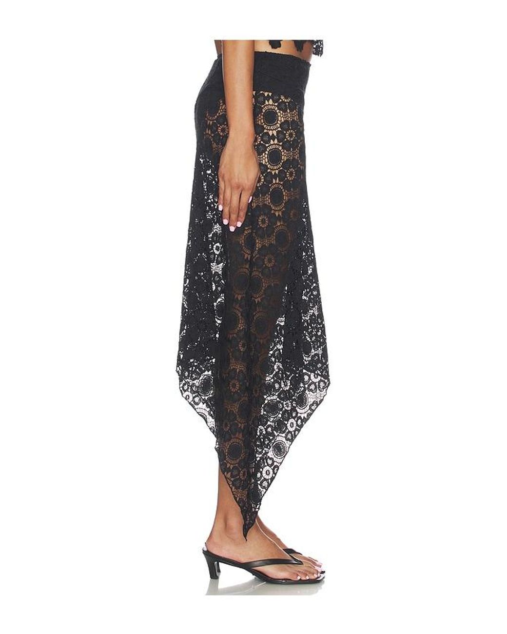 Lioness Black Trophy Midi Skirt