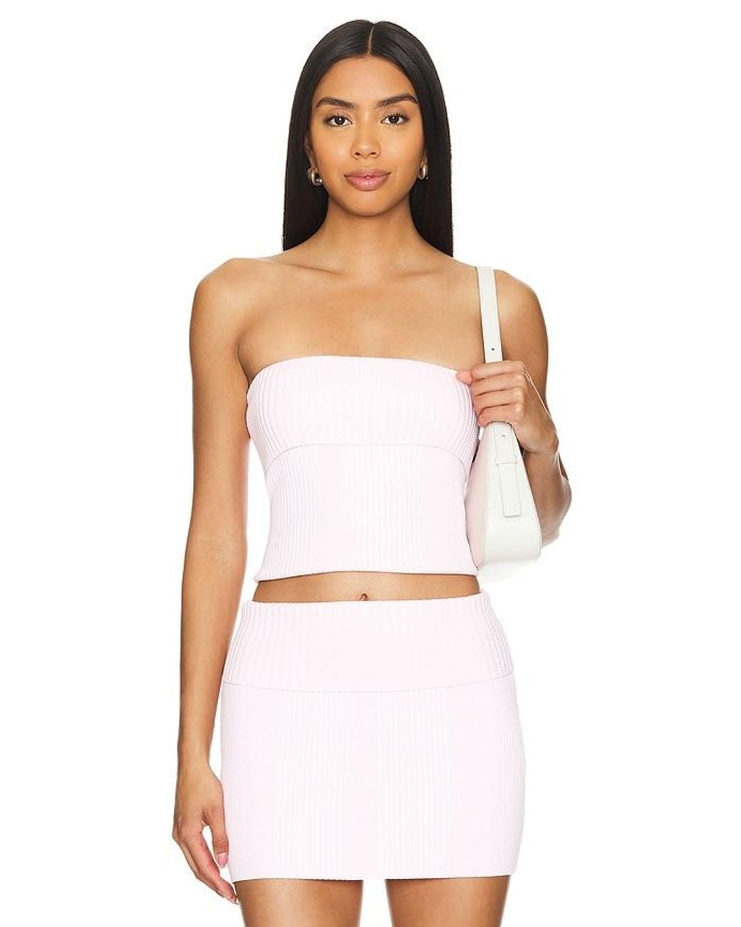 Lovers + Friends White Camil Tube Top