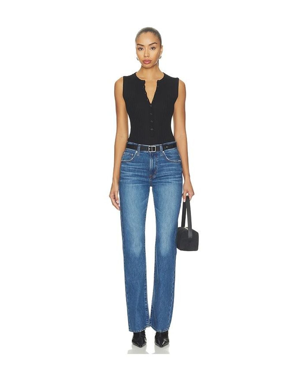 Pistola Blue Petite Dakota High Rise Authentic Bootcut Jean