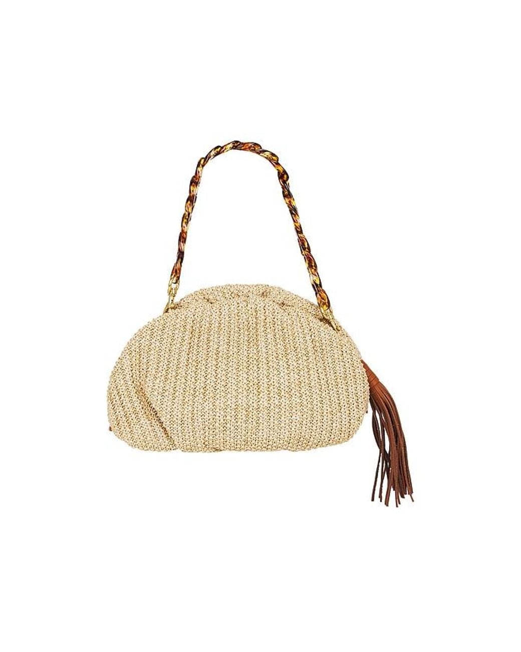 Rebecca Minkoff Natural Ruched Clutch