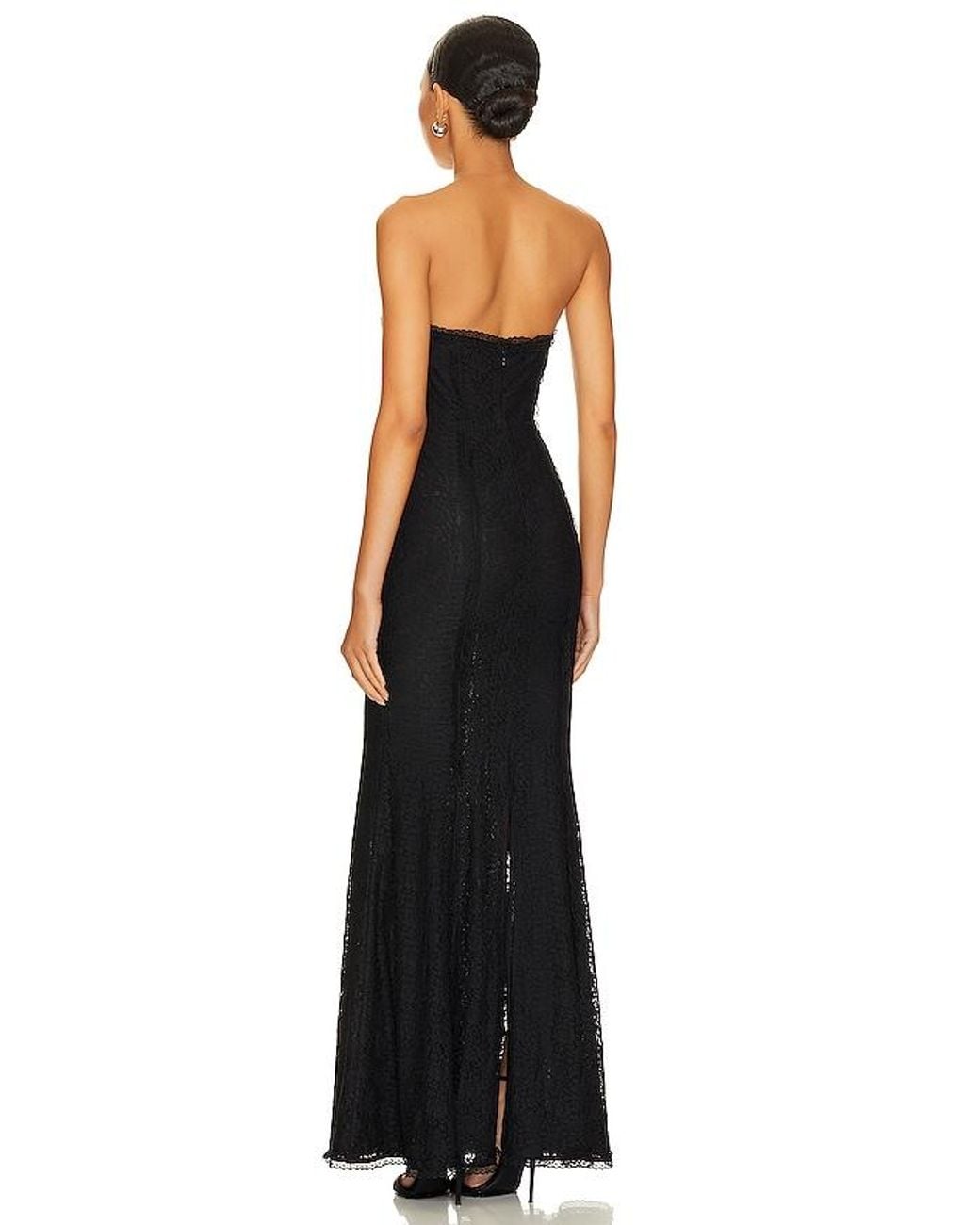 MAJORELLE Black Mari Elena Gown