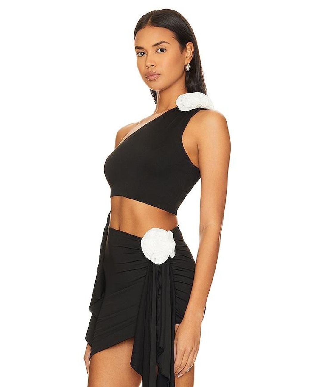 Lovers + Friends Black Cordelia Top