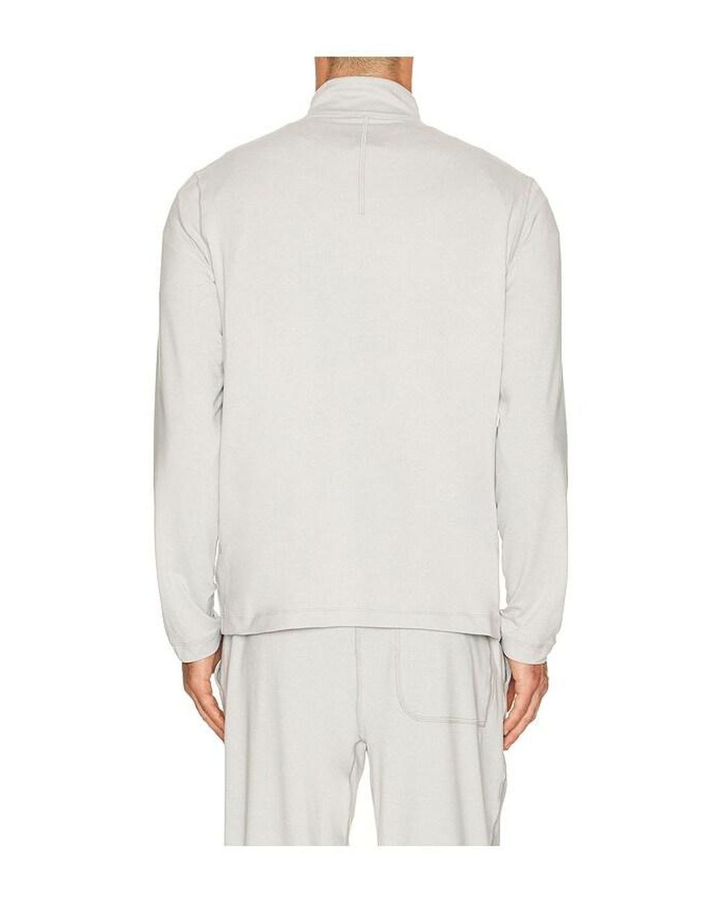 lululemon athletica White Soft Jersey Half Zip Sweater for men