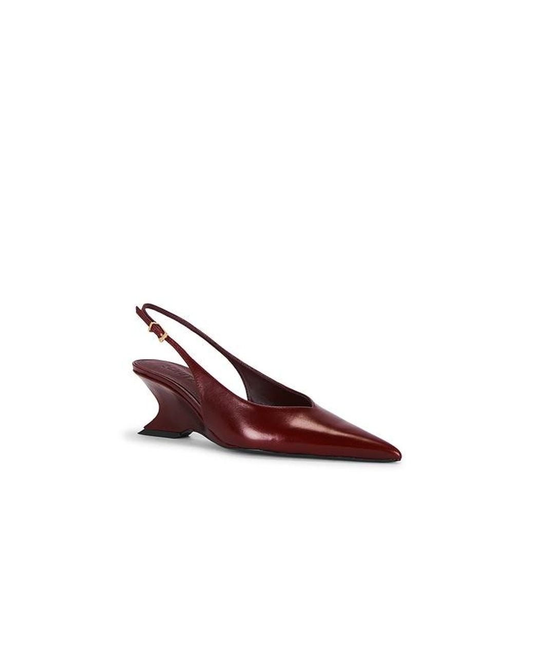 SCHUTZ SHOES Brown Siena Mid Buckle Pump