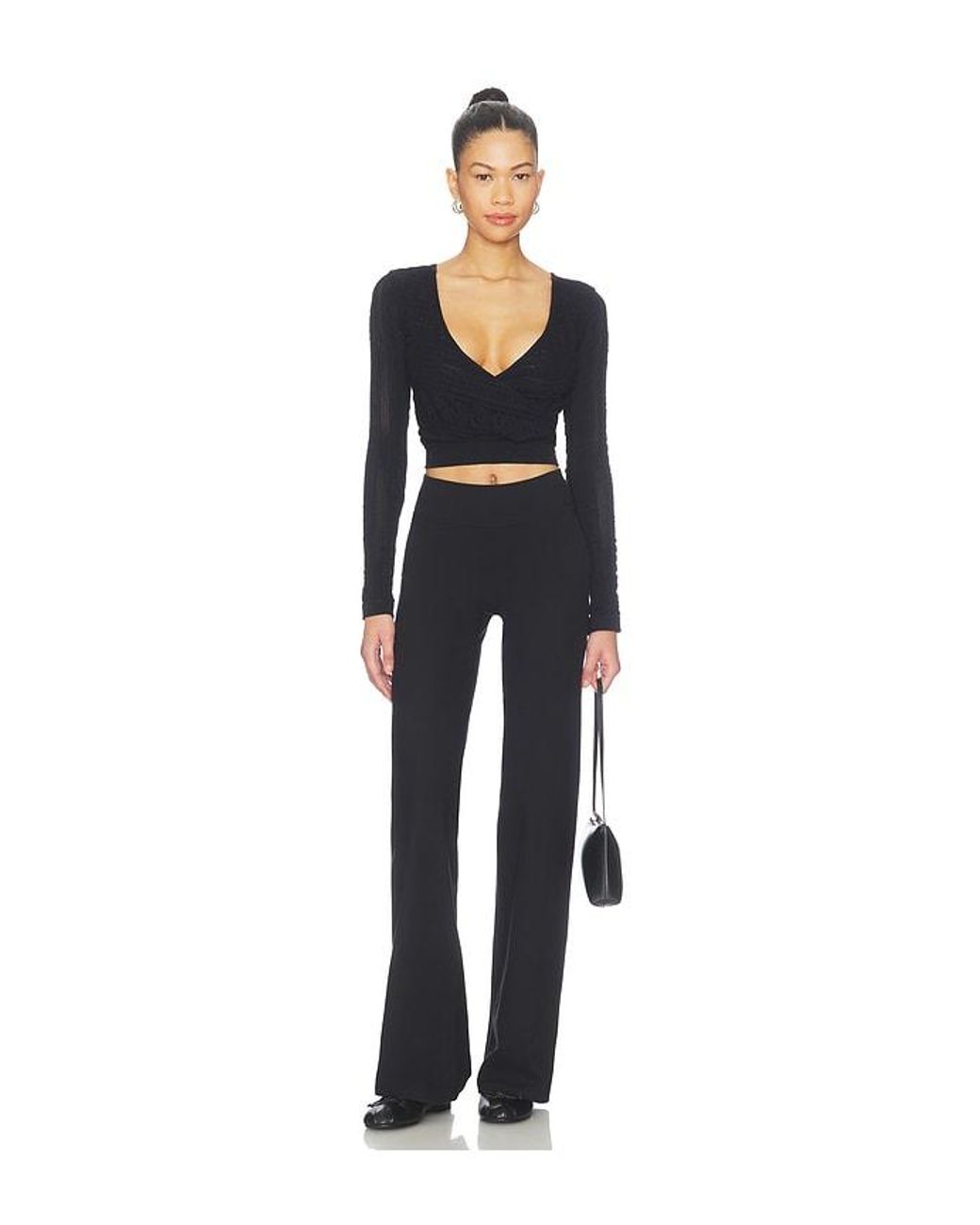 Free People Black X Fp Movement Vixen Longsleeve Layer