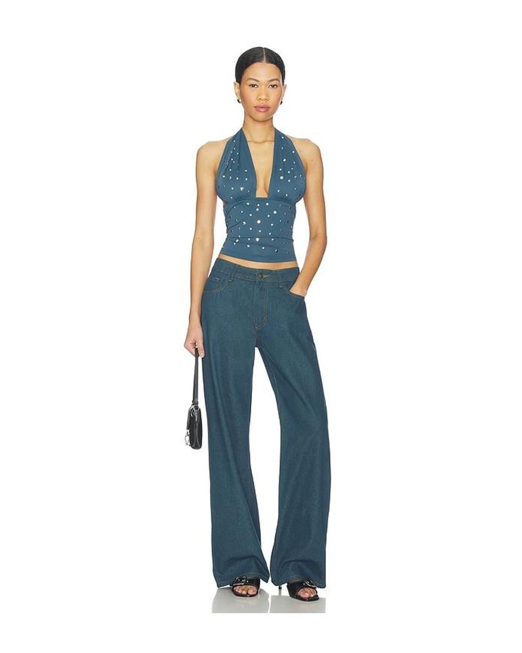 Lioness Blue Safari Halter Top