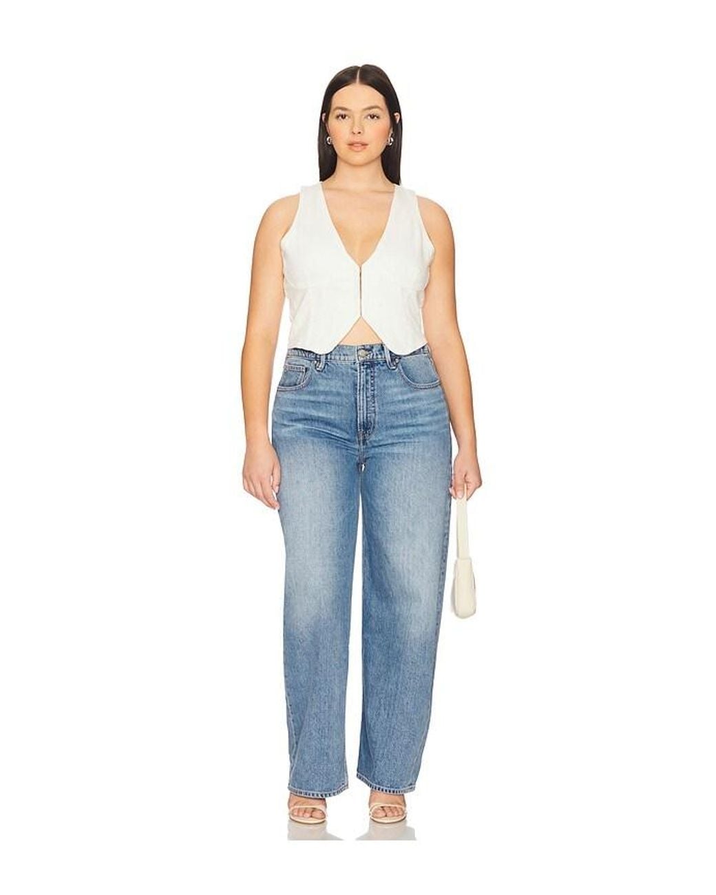 GOOD AMERICAN Blue Good Standard Baggy Jeans