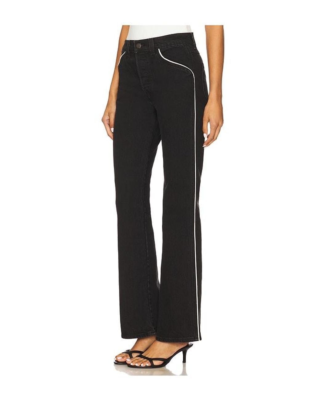 Levi's Black Wedgie Boot Piping Jeans
