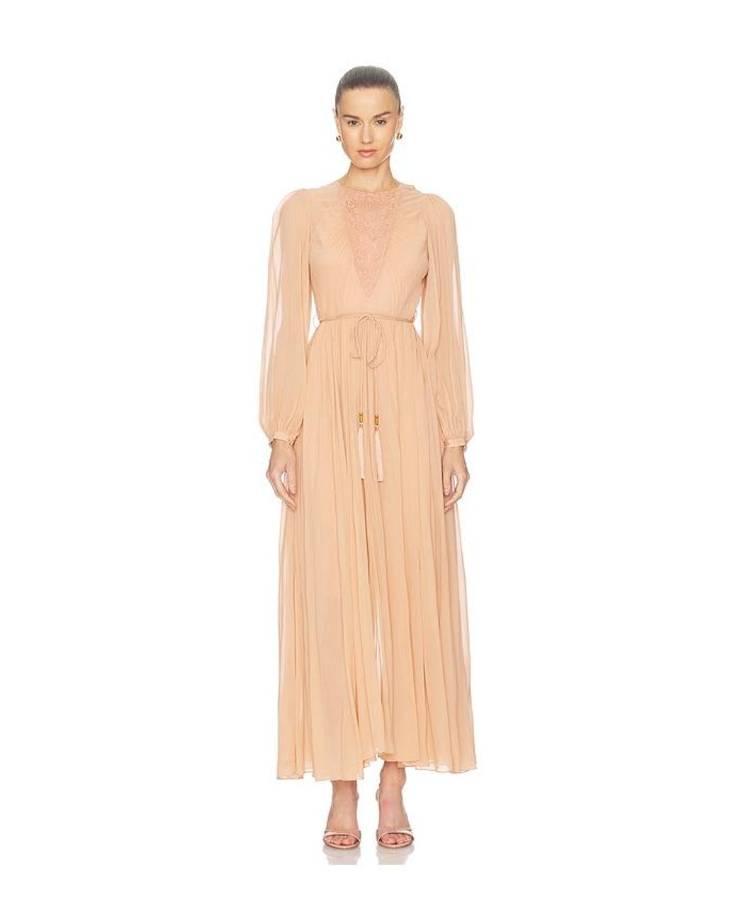Zimmermann White Valiant Embroidered Bib Dress
