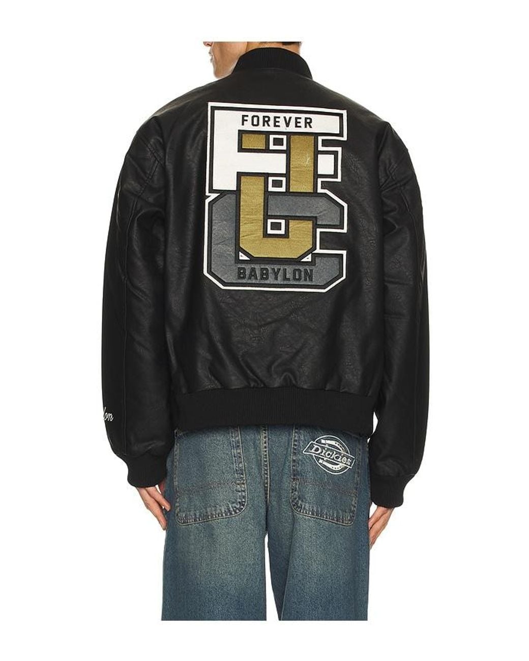 Babylon Black Forever Leather Jacket for men