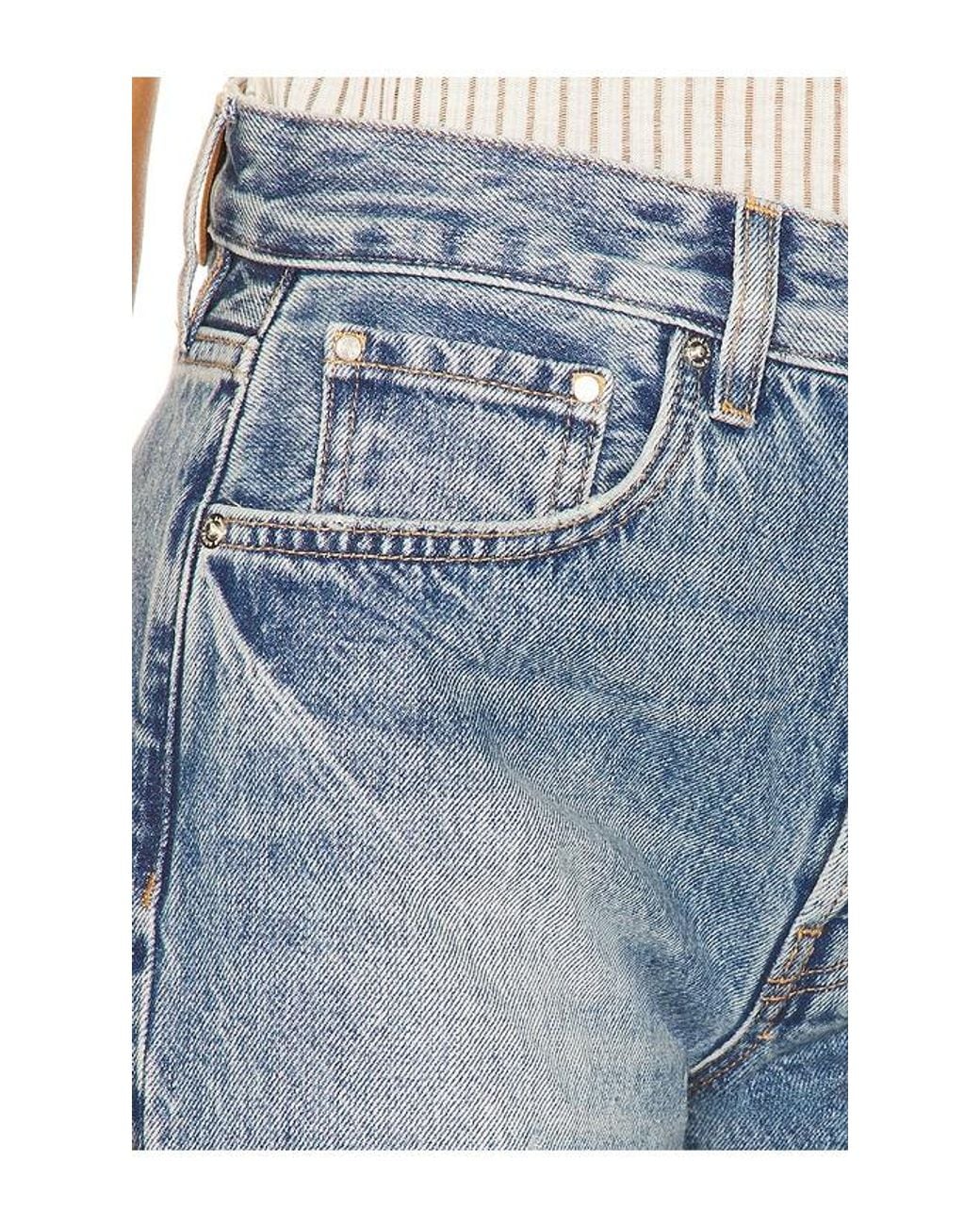 Anine Bing Blue Hugh Wide Leg