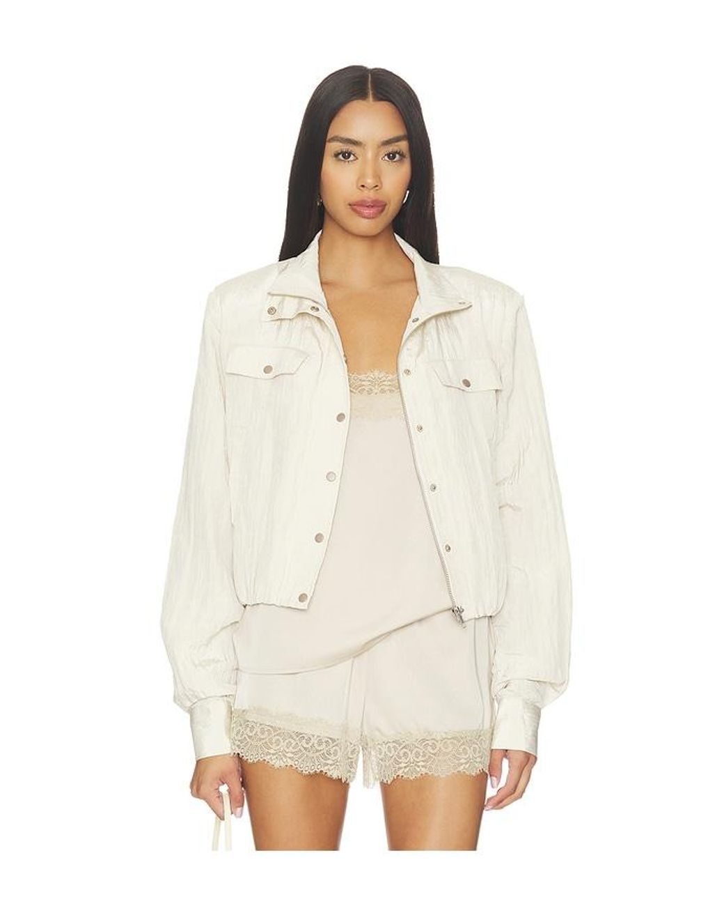 Lovers + Friends Natural Logan Jacket