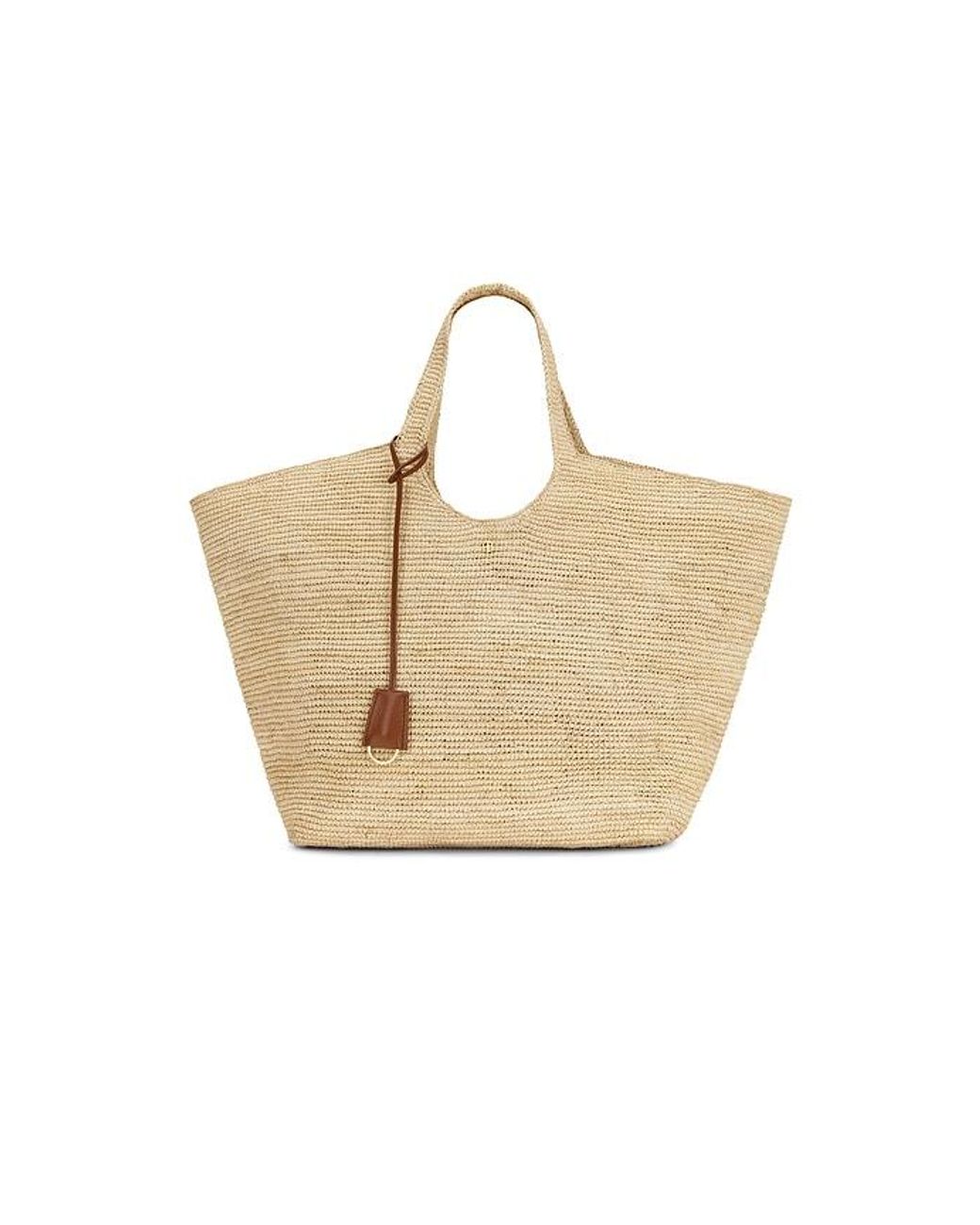 Anine Bing Natural Lili Tote Raphia Bag