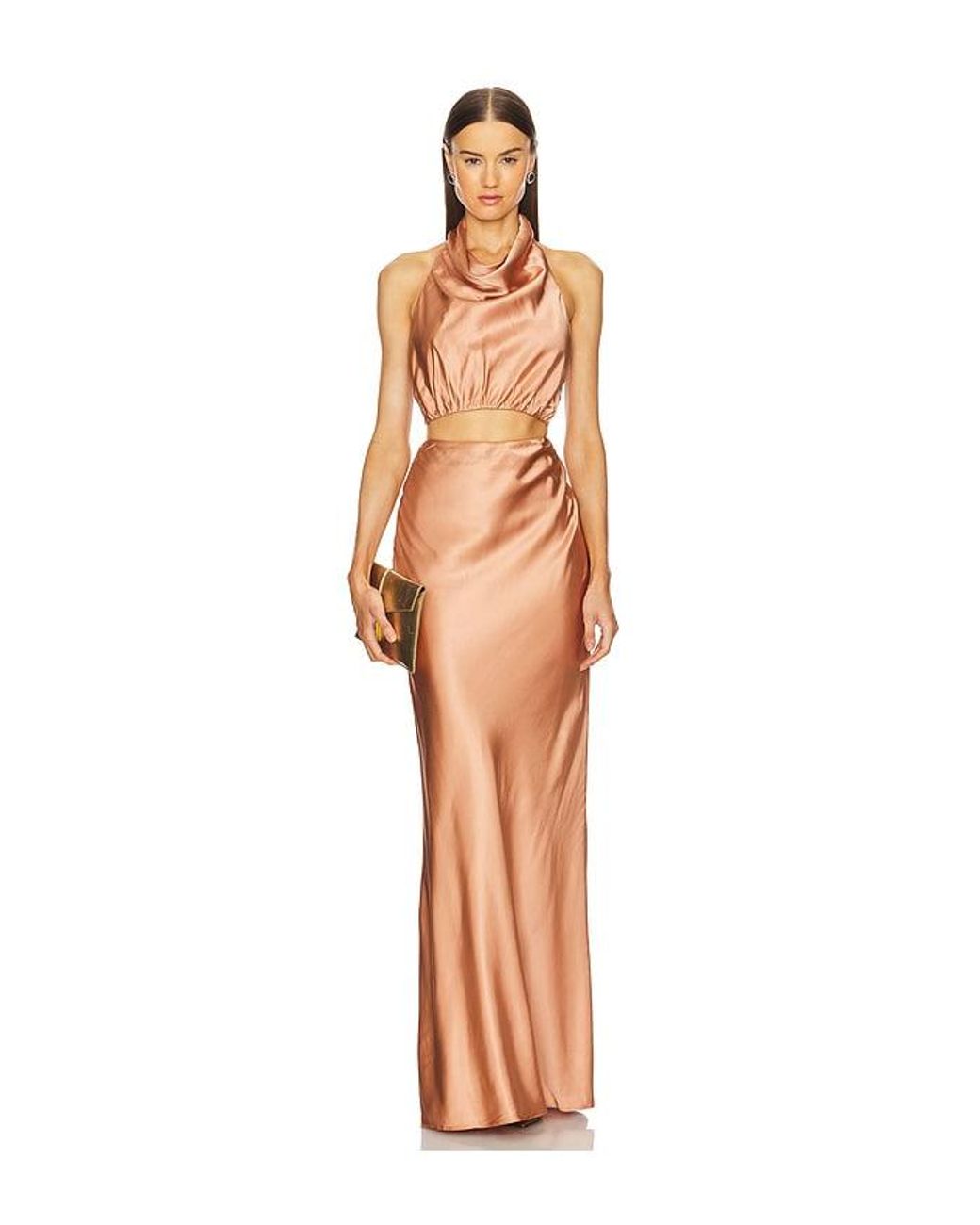 X Revolve Perla Top En Color Cobre Metálico Talla (También En Xl) Michael Costello de color Natural