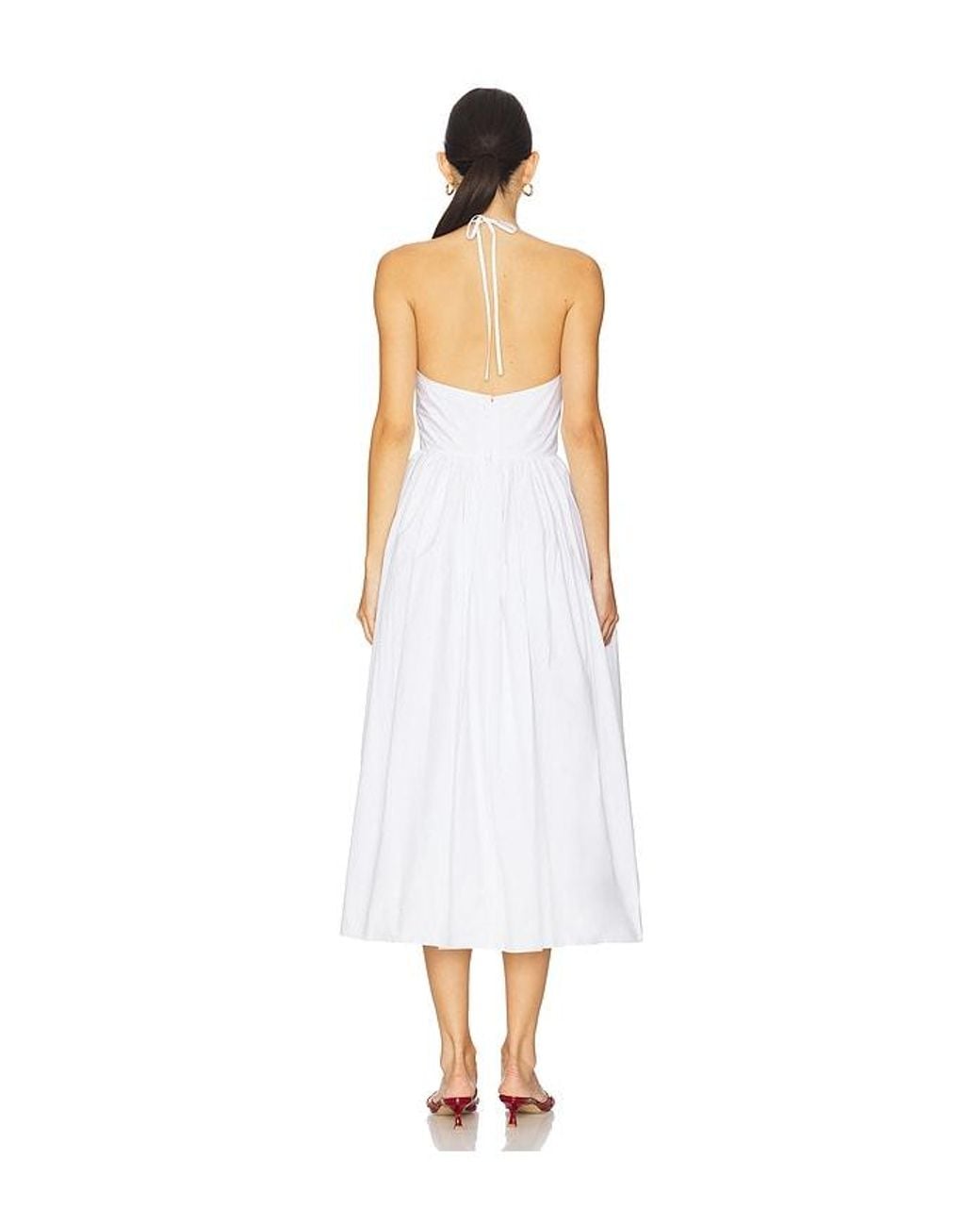 Sans Faff White Como Poplin Cotton Dress