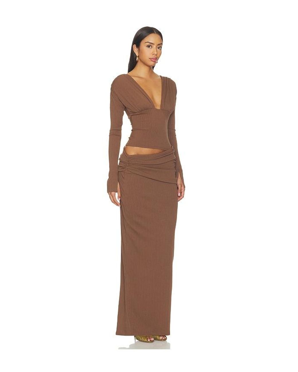 Benni Brown Agnes Maxi Dress