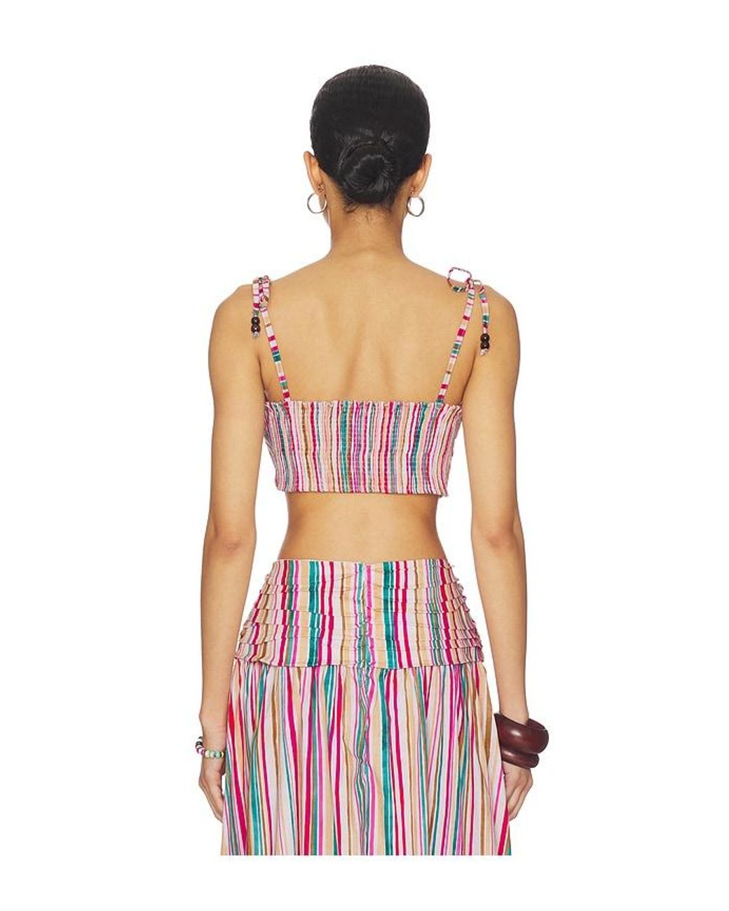 Peixoto Red Ezra Cropped Top