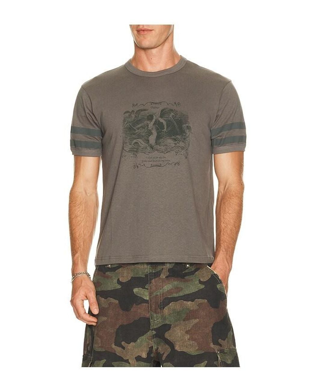 Palmes Multicolor Mermaid Ringer Tee Shirt for men