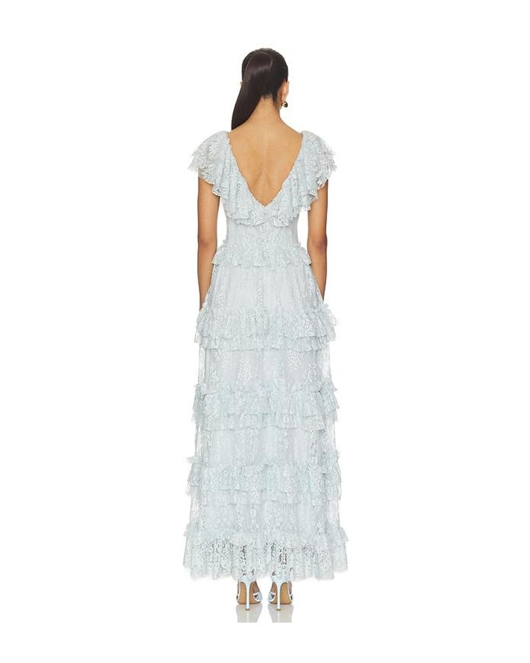 Sea White Sharleen Lace Vneck Dress