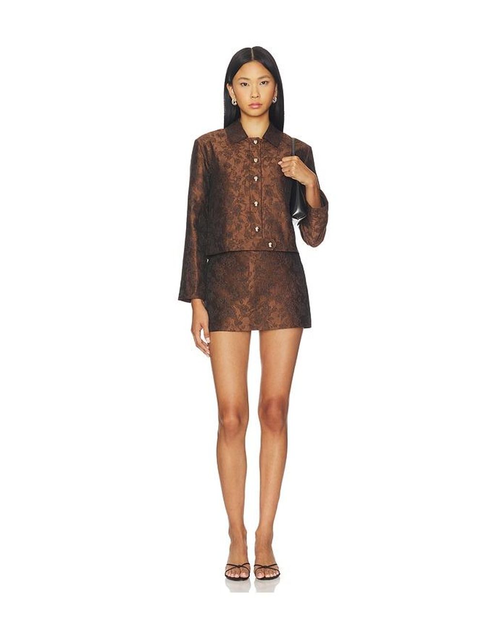 Amanda Uprichard Brown X Revolve Preston Jacket