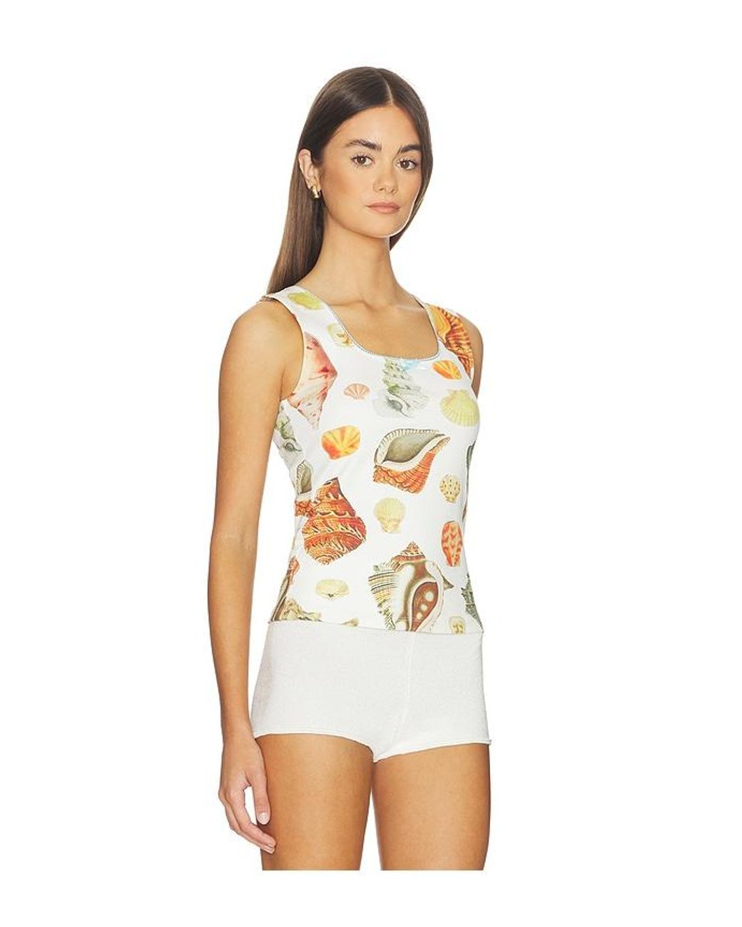 Tyler McGillivary White Collector Square Tank Top