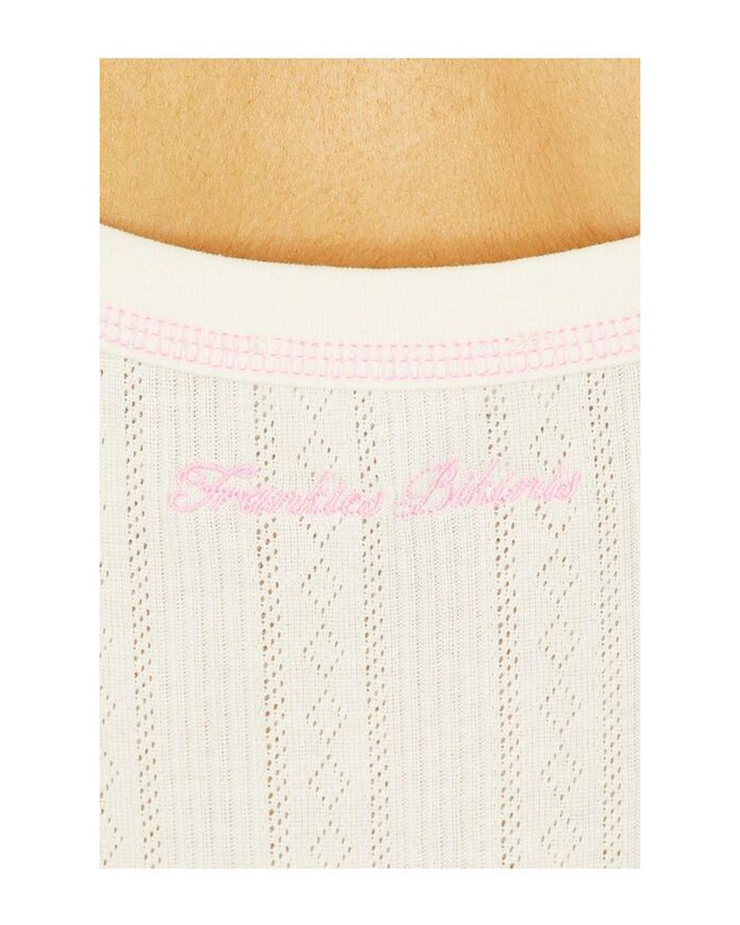Frankie's Bikinis Natural Travel Pointelle Tank