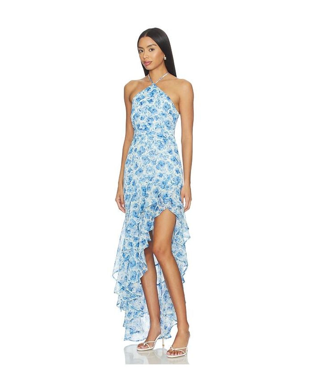 Amanda Uprichard Blue X Revolve Carlina Dress