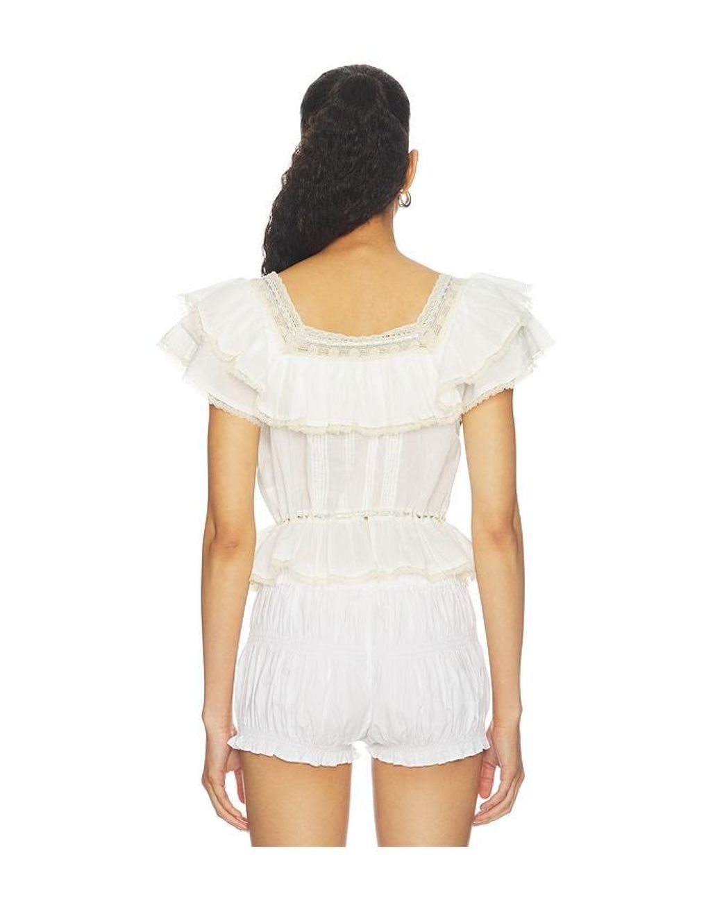 Rixo White Melisa Top