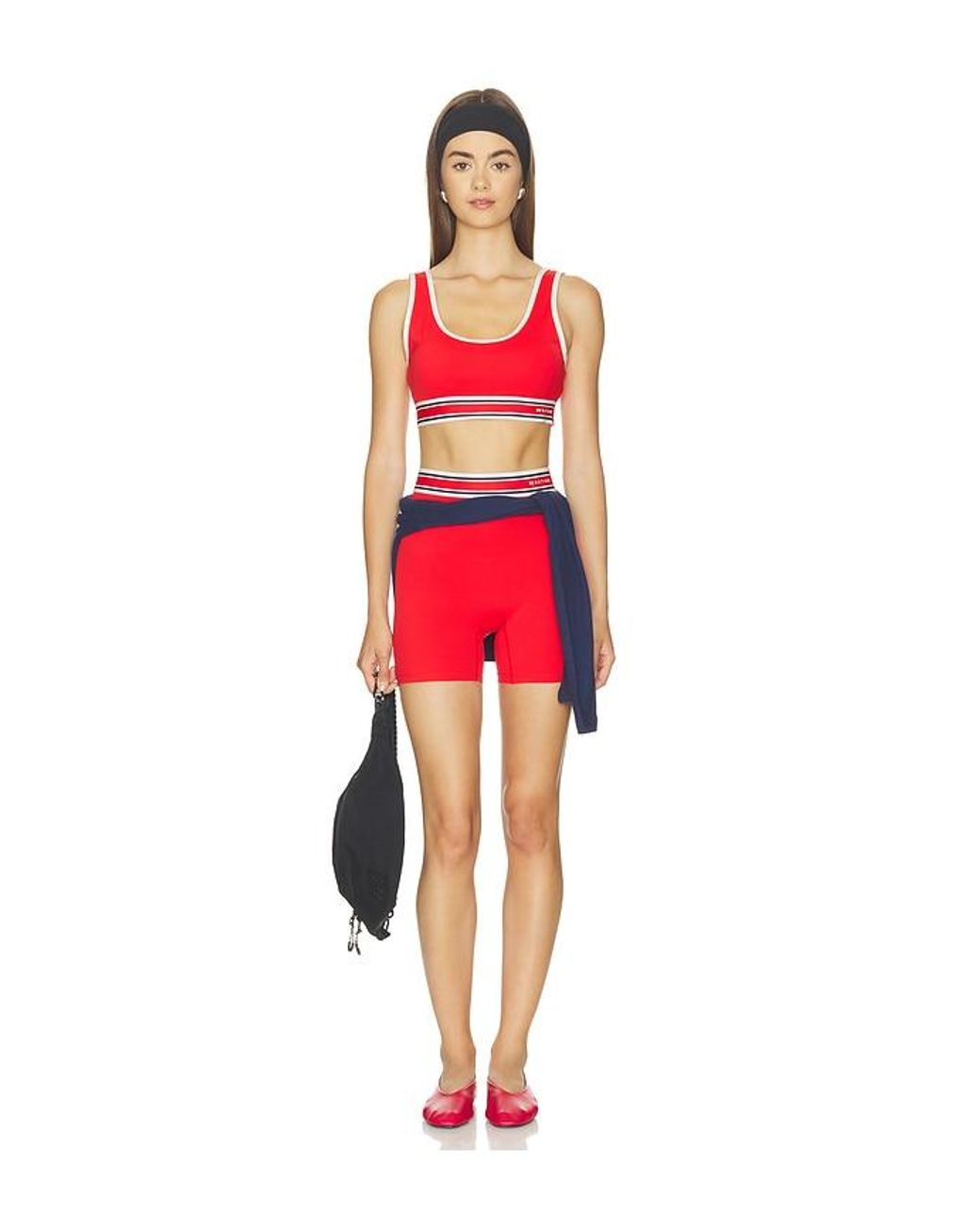 P.E Nation Red Avant 5 Inch Bike Short