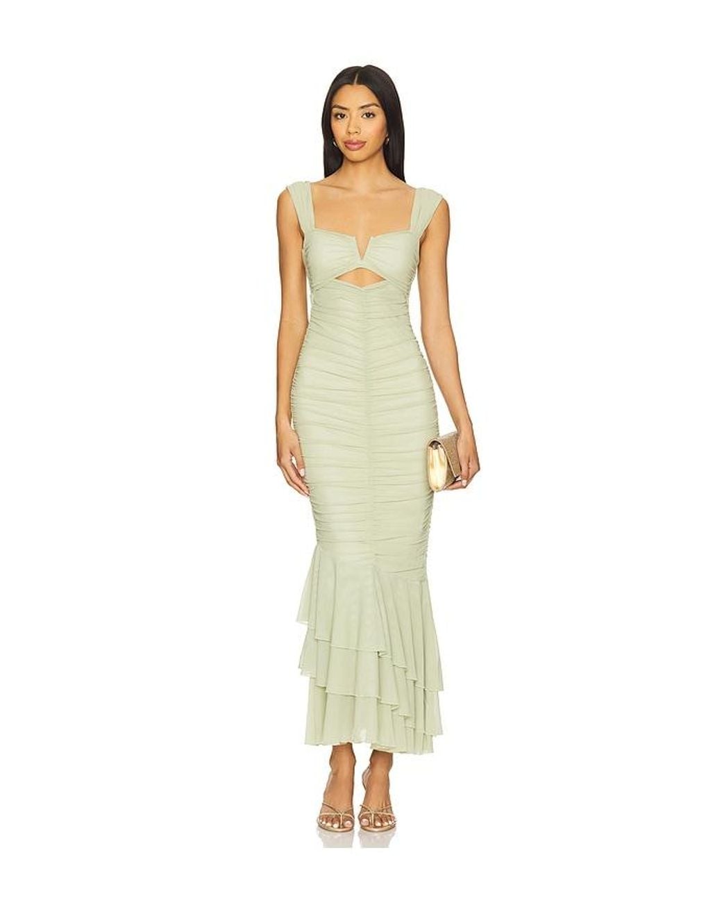 Michael Costello White X Revolve Hilary Gown