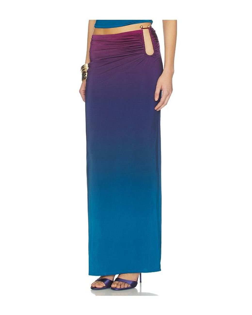 AFRM Blue Aven Skirt
