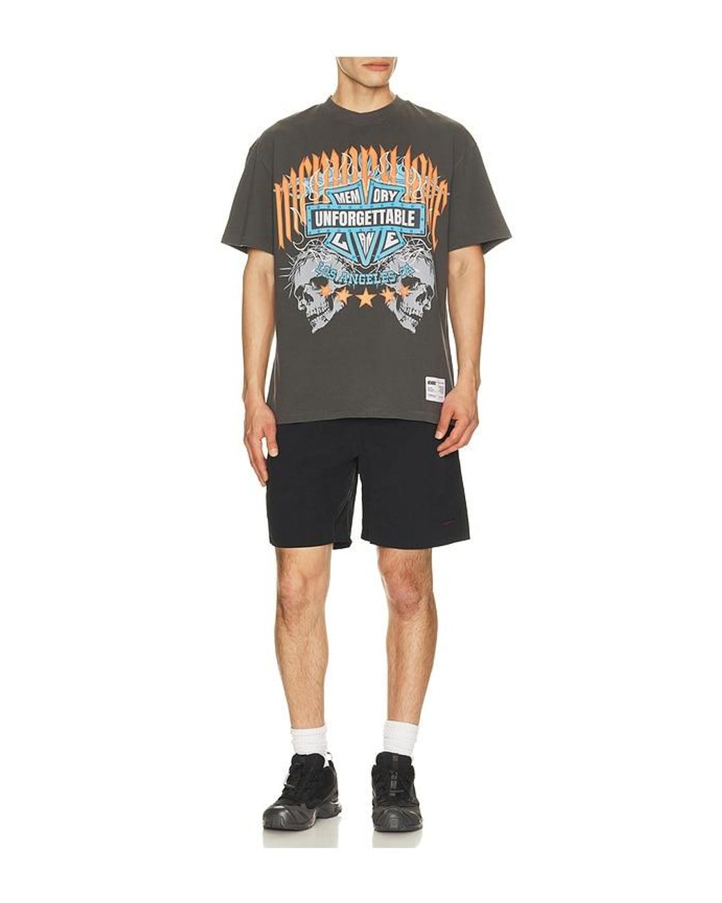 Memory Lane Multicolor Unforgettable Shield Tee for men