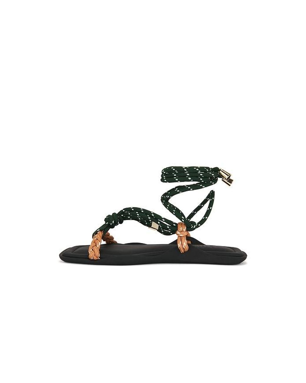 Flòwze Black Fl㲠Square Twin Sandal