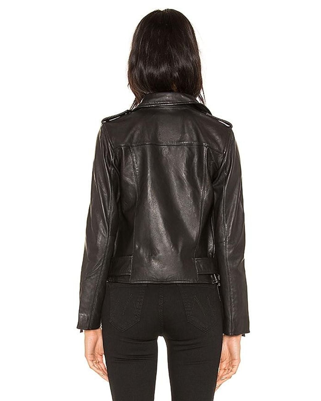 AllSaints Black Balfern Leather Biker Jacket