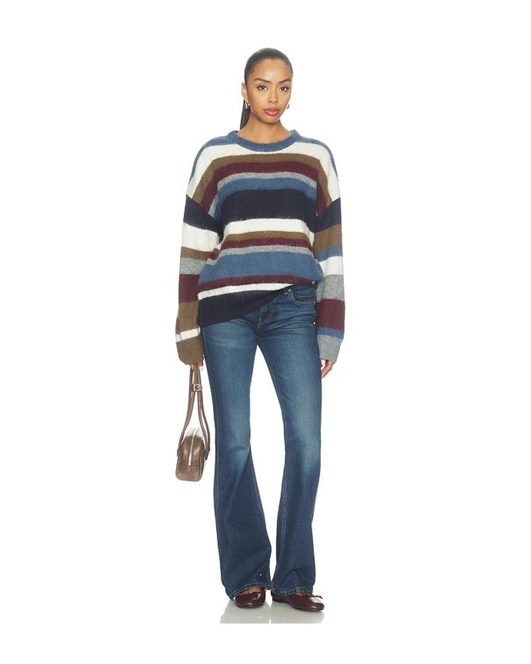 GUIZIO Blue Hawley Sweater