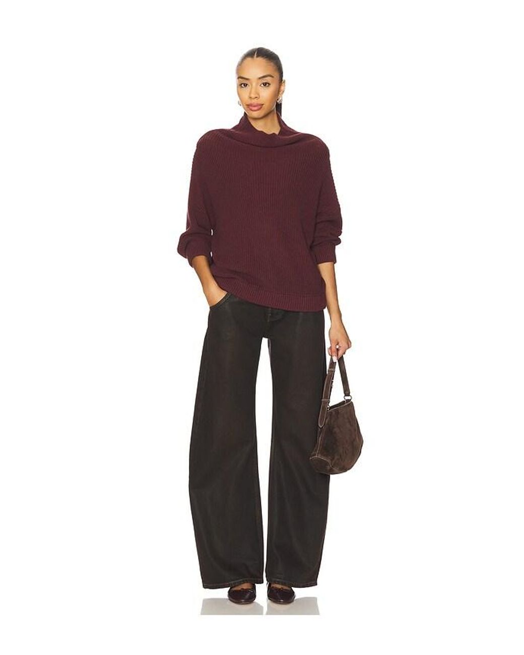 Autumn Cashmere Purple Trichterhals
