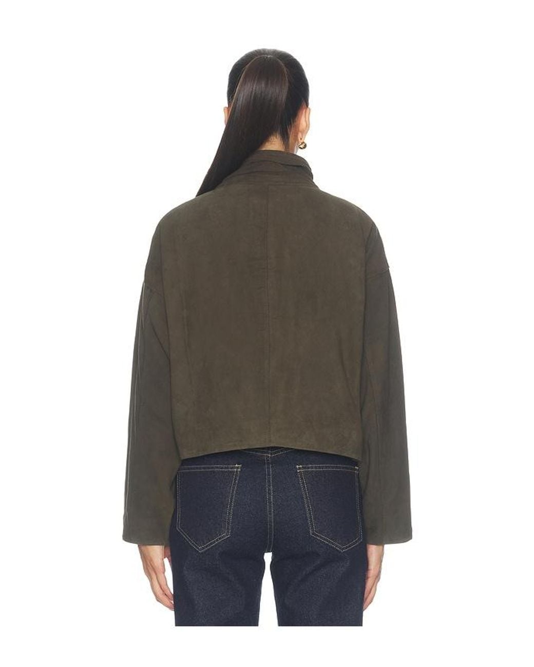 AllSaints Black Ryder Suede Jacket