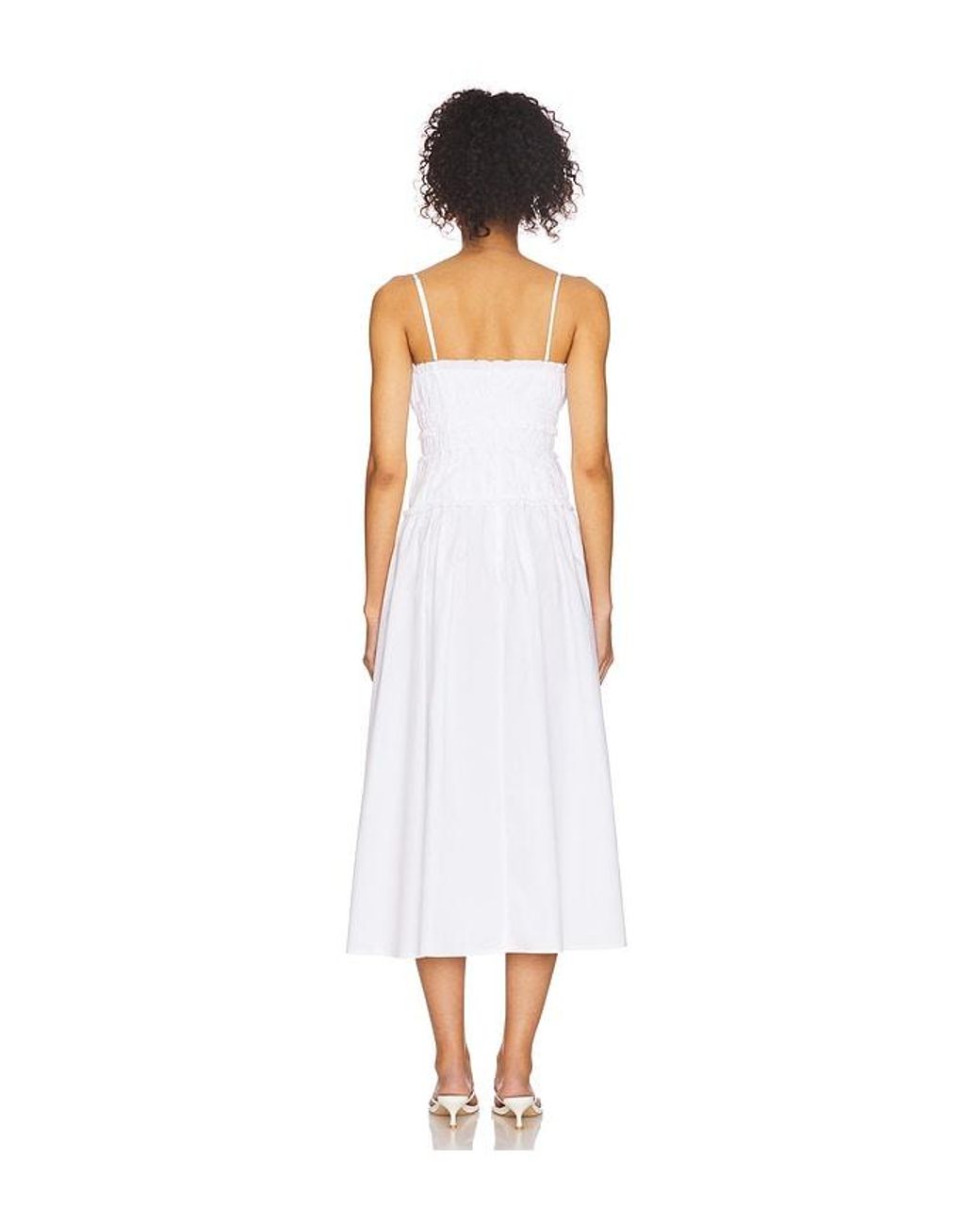 Tularosa White Clea Midi Dress