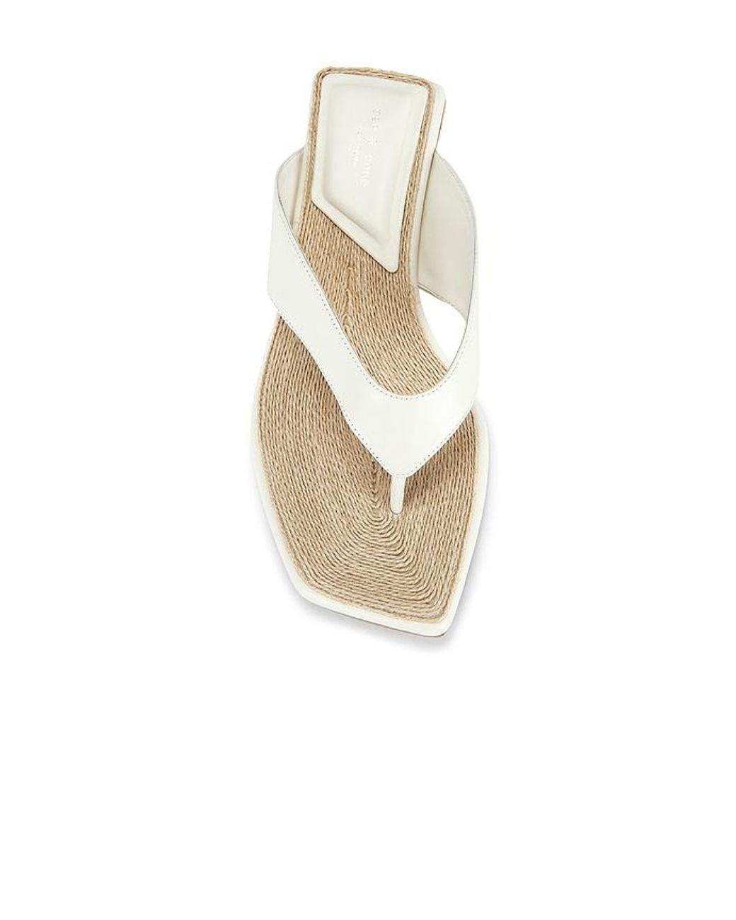 Rag & Bone White Jo Thong Wedge Sandal