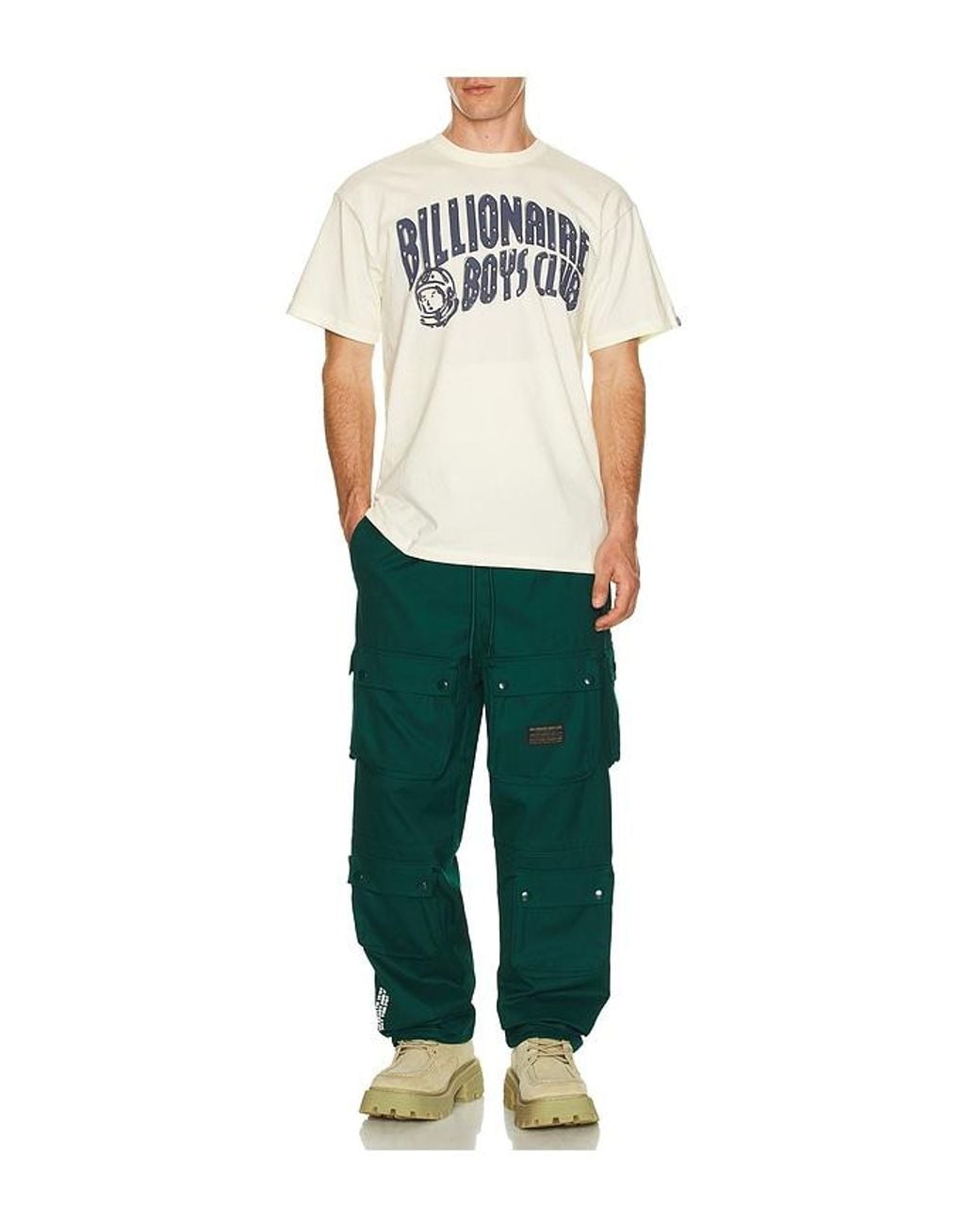 BBCICECREAM Green Curve Tee for men