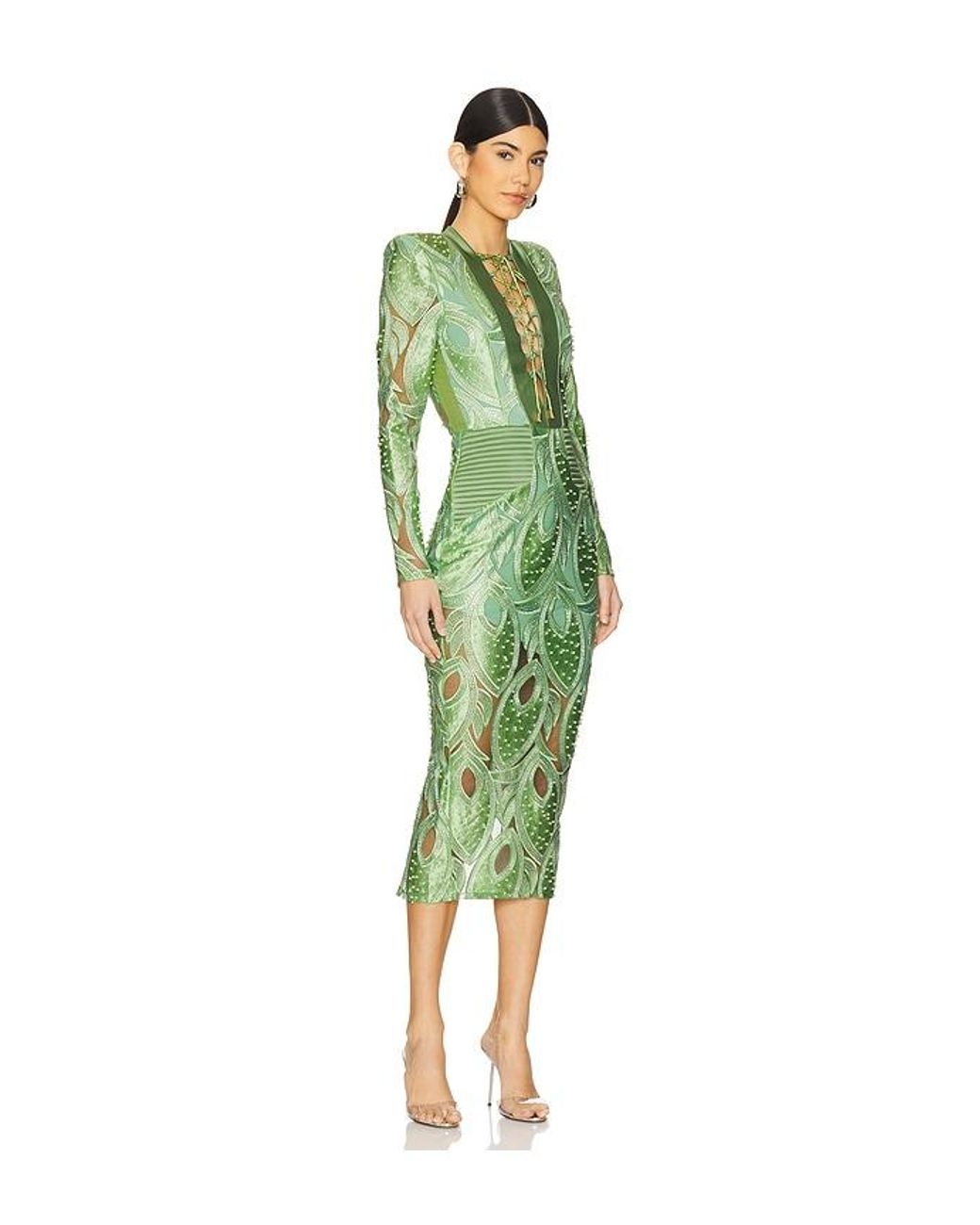 zhivago green dress Zhivago Late Queen Dress in Apple